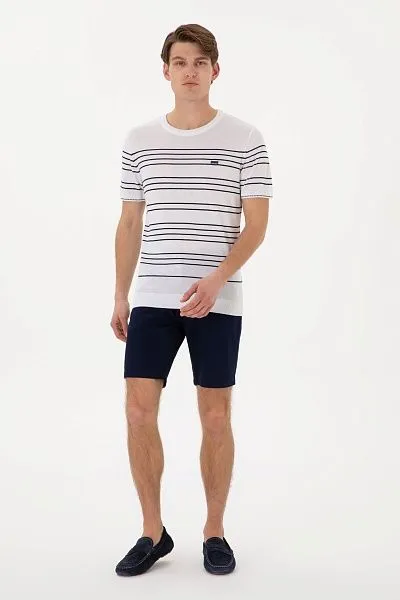 Футболка из смесовой вискозы в полоску - G081SZ0TK0MAKSIM Кофта муж. (VR013, 3XL)