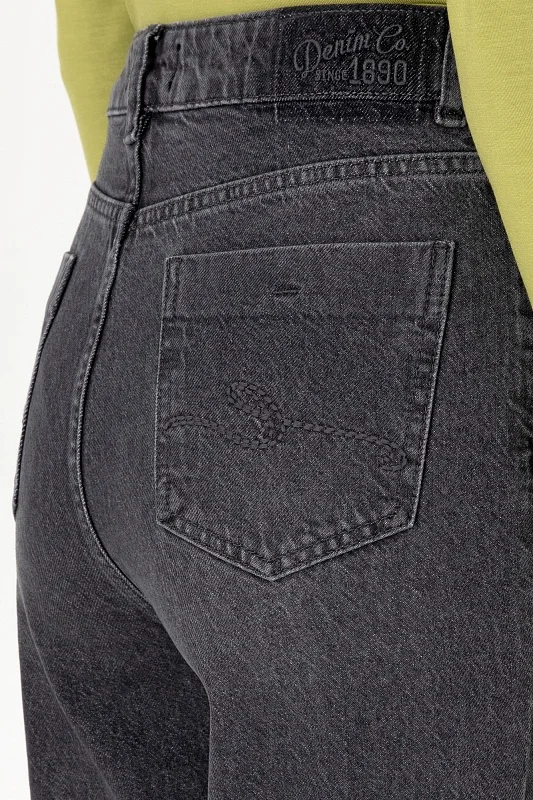 Джинсы мом с высокой посадкой - G082SZ0800ZIDA24K_GREY Джинсы жен. (DN0025, 36)