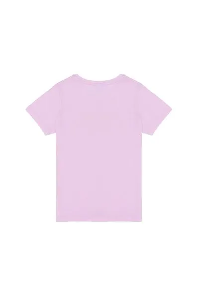 Футболка из хлопка с надписью для девочек - G084SZ0110KEAN-IY23 Футболка жен. детс. (VR211, 9_10)