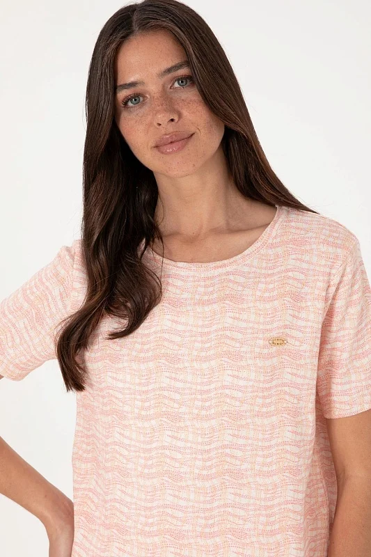 Футболка из ажурного смесового хлопкового трикотажа - G082SZ0TK0EDO25Y Кофта жен. (VR202, S)