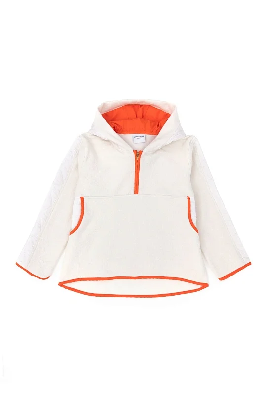 Толстовка флисовая с молнией на воротнике для девочек - G084SZ0820NEVAKIDS Толстовка жен. детс. (VR049, 4_5)