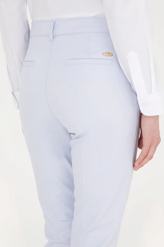 Брюки на высокой посадкой зауженные - G082SZ0780JETT Брюки жен. (VR003, 38)