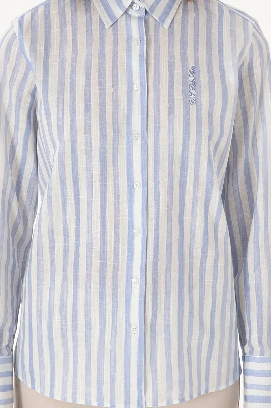 Рубашка из хлопка в полоску прямая - G082SZ0040DUCCI Сорочка жен. (VR003, 42)