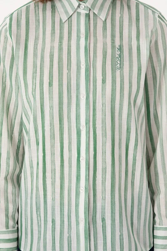 Рубашка из хлопка в полоску прямая - G082SZ0040DUCCI Сорочка жен. (VR054, 36)