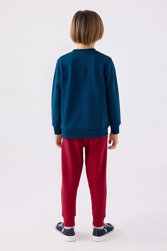 Свитшот и спортивные брюки для мальчиков - G083SZ0HF0US1906 Костюм дом. муж. детс. (VR028, 5_6)