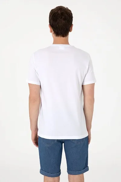 Футболка из хлопка с надписью - G081SZ0110PAMEL Футболка муж. (VR013, L)