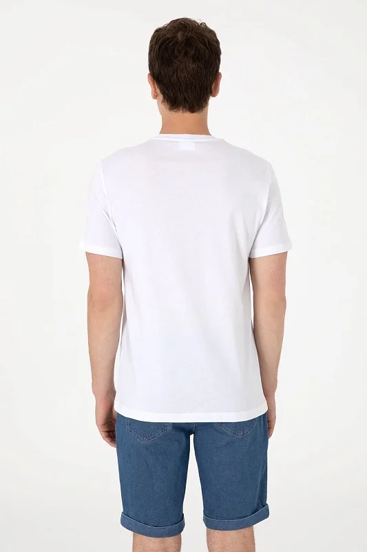 Футболка из хлопка с надписью - G081SZ0110PAMEL Футболка муж. (VR013, L)