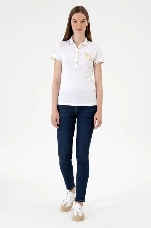 Футболка-поло из хлопка - G082SZ0110SARVANA135 Футболка жен. (VR013, L)