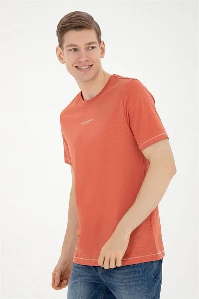 Футболка из хлопка с контрастной окантовкой - G081SZ0110HAZBA Футболка муж. (VR042, S)