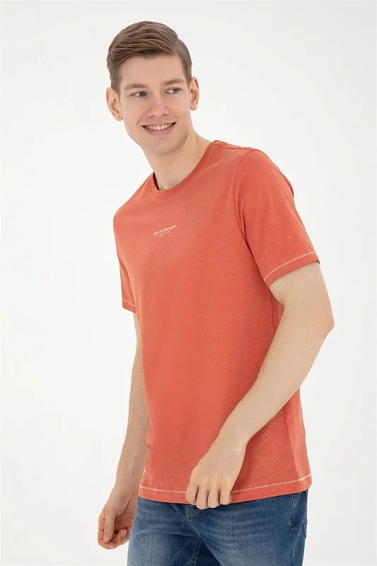 Футболка из хлопка с контрастной окантовкой - G081SZ0110HAZBA Футболка муж. (VR042, S)