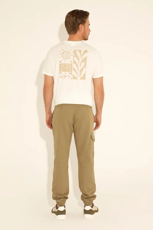 Брюки джоггеры с добавлением льна - G081SZ0780JOGGER24Y Брюки муж. (VR027, 38, 32)