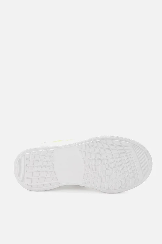 Кеды из экокожи с принтом для девочек - S084SZ0330Y23ERDELE Обувь жен. детс. (VR013, 31)