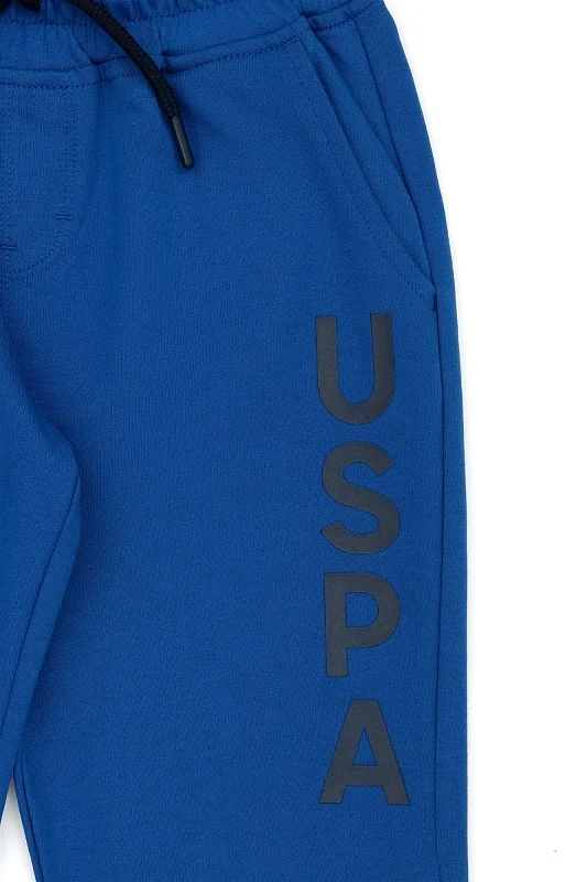 Спортивные брюки на манжетах с принтом для мальчиков - G083SZ0OP0AMATAXSK023 Брюки спорт. муж. детс. (VR045, 7_8)