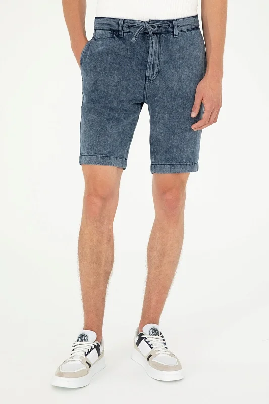 Шорты джинсовые из лиоцелла на кулиске - G081SZ0DB0EXC-TWILL Бермуда муж. (DN0022, 31)