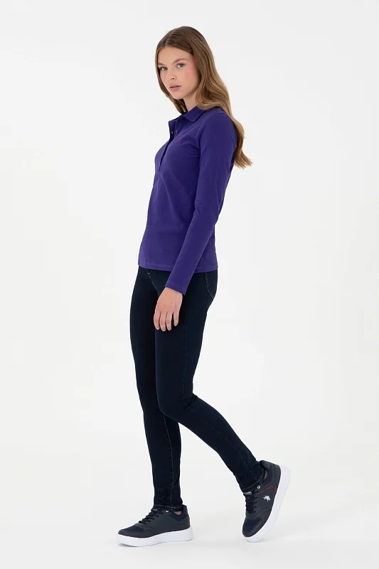 Поло с длинным рукавом из хлопка - G082SZ0820TPG_SK024 Толстовка жен. (VR038, XS)