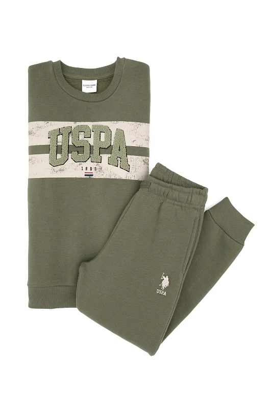 Свитшот и спортивные брюки хлопковые для мальчиков - G083SZ0HF0US2217 Костюм дом. муж. детс. (VR027, 7_8)