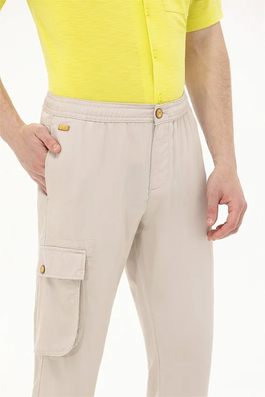 Брюки с боковым карманом зауженные к низу - G081SZ0780GROVES Брюки муж. (VR049, 40)