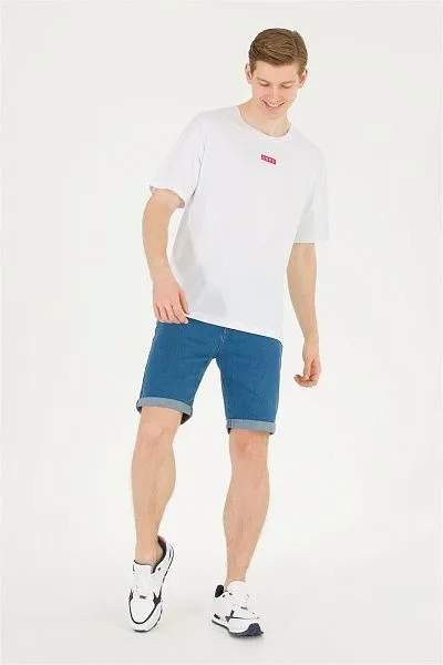Футболка из хлопка с надписью - G081SZ0110KAMEDA Футболка муж. (VR013, L)