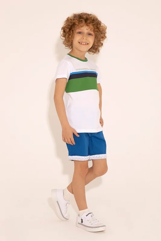 Шорты из хлопка для мальчиков - G083SZ0310NERSLEY Бермуды муж. детс. (VR045, 8_9)