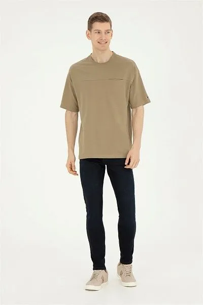 Футболка из хлопка с нагрудным карманом - G081SZ0110HUTAN Футболка муж. (VR027, XS)