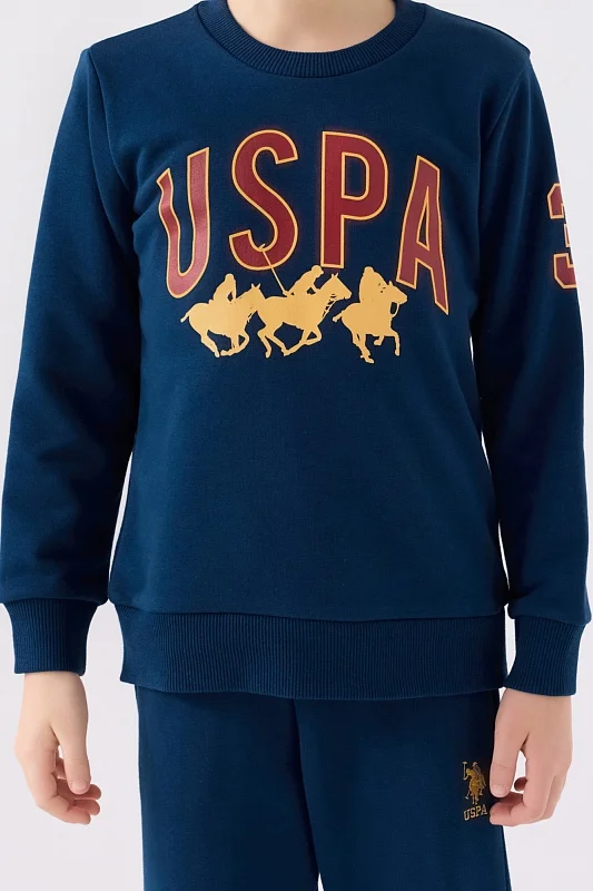 Свитшот и спортивные брюки для мальчиков - G083SZ0HF0US1908 Костюм дом. муж. детс. (VR028, 12_13)