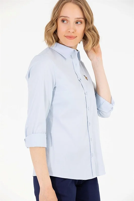 Рубашка из хлопка приталенная - G082SZ0040CRISCOLOR023Y Сорочка жен. (VR003, 32)