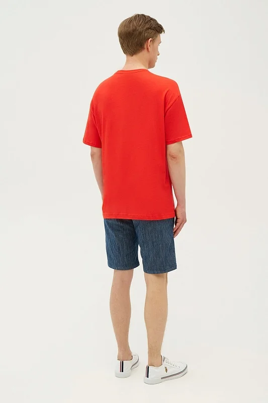 Футболка из хлопка с надписью - G081SZ0110YESO_R Футболка муж. (VR030, S)