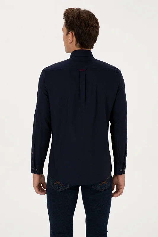 Рубашка из хлопка прямая - G081SZ0040CEDCOLORREG025K Сорочка муж. (VR033, XS)
