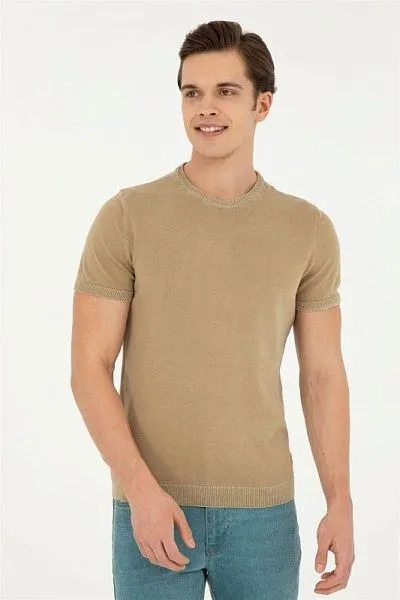 Футболка из хлопка с надписью - G081SZ0TK0PARLO Кофта муж. (VR027, XS)