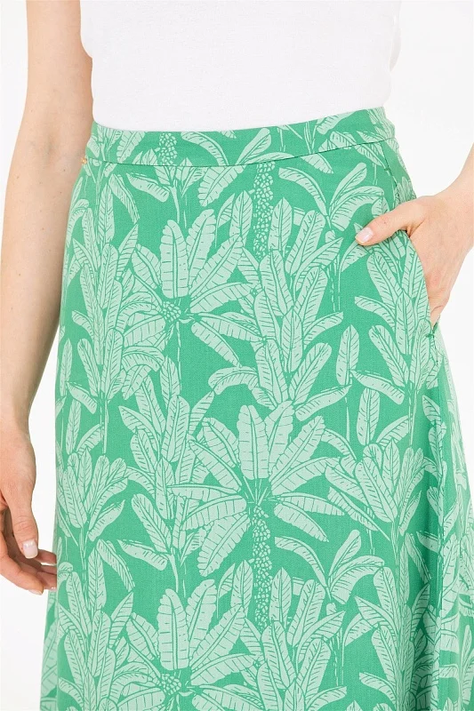 Юбка миди из вискозы с тропическим принтом - G082SZ0980IWEN Юбка жен. (VR054, 44)