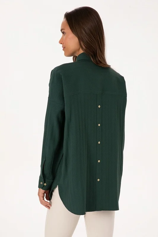 Рубашка фактурная с вискозой свободная - G082SZ0040E_NOVAC Сорочка жен. (VR079, 40)