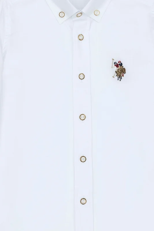 Рубашка из хлопка прямая для мальчиков - G083SZ0040CEDCOLORKIDS024K Сорочка муж. детс. (VR013, 6_7)