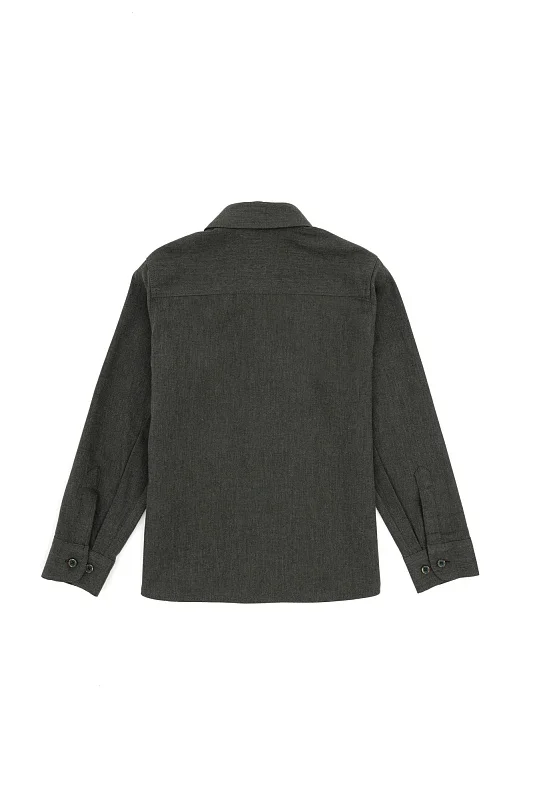 Рубашка из хлопка прямая для мальчиков - G083SZ0040AKISKIDS024K Сорочка муж. детс. (VR079, 13_14)