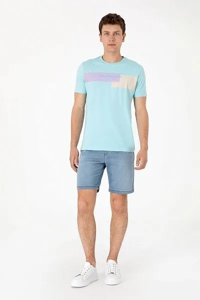 Футболка из хлопка с принтом - G081SZ0110SENKA Футболка муж. (VR007, XS)