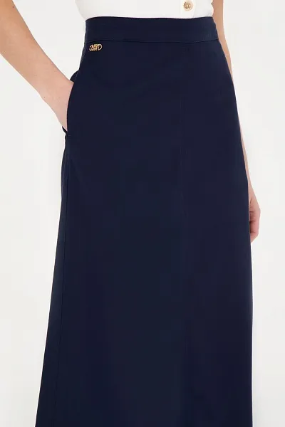 Юбка макси из лиоцелла с хлопком - G082SZ0980MUNET Юбка жен. (VR033, 36)