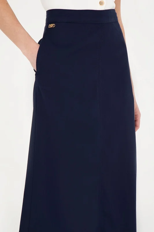 Юбка макси из лиоцелла с хлопком - G082SZ0980MUNET Юбка жен. (VR033, 36)