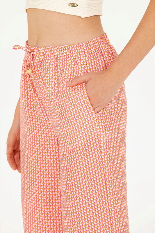 Брюки на кулиске широкие - G082SZ0780LEONA Брюки жен. (VR023, 42)