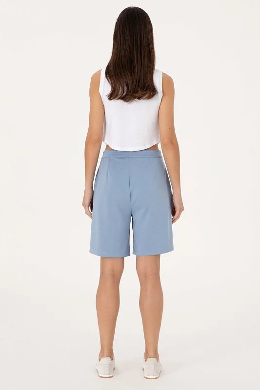 Бермуды с модалом и защипами - G082SZ0OS0SENTINA Брюки спорт. жен. (VR036, 2XS)