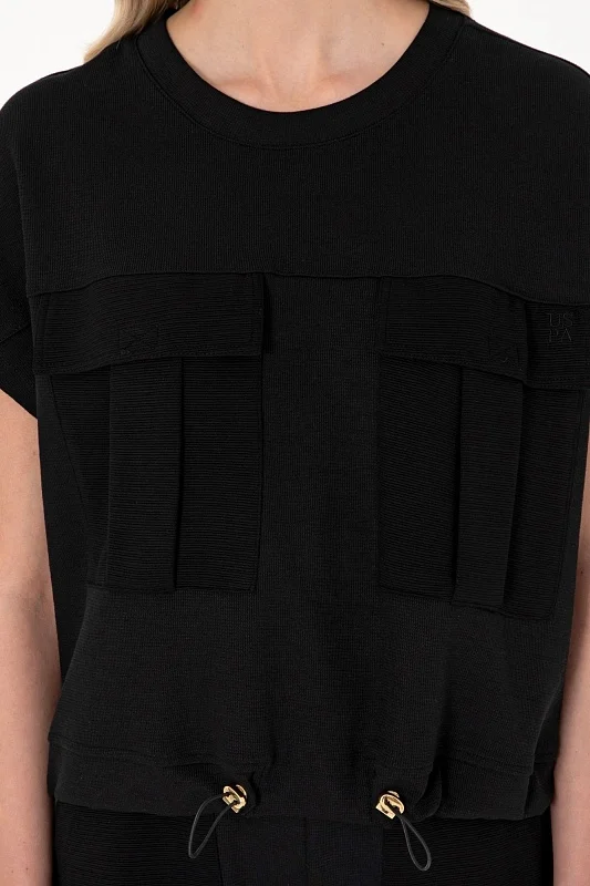 Футболка из смесового хлопка на кулиске - G082SZ0110SACHA Футболка жен. (VR046, XS)