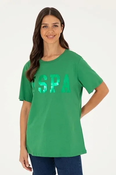 Футболка из хлопка с принтом свободная - G082SZ0110SEANIY24 Футболка жен. (VR054, 2XL)