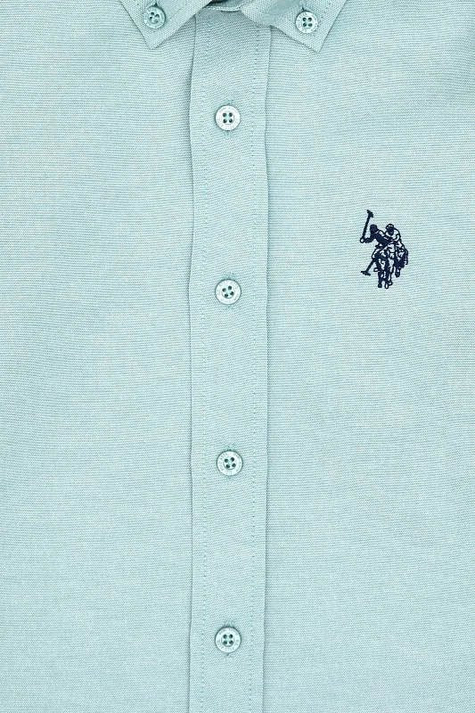 Рубашкаиз смесового хлопка для мальчиков - G083SZ0040E_METOKIDS25K Сорочка муж. детс. (VR152, 9_10)