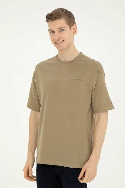 Футболка из хлопка с нагрудным карманом - G081SZ0110HUTAN Футболка муж. (VR027, XS)