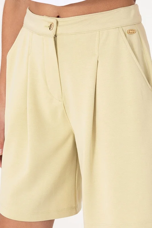 Бермуды с модалом и защипами - G082SZ0OS0SENTINA Брюки спорт. жен. (VR183, 2XS)