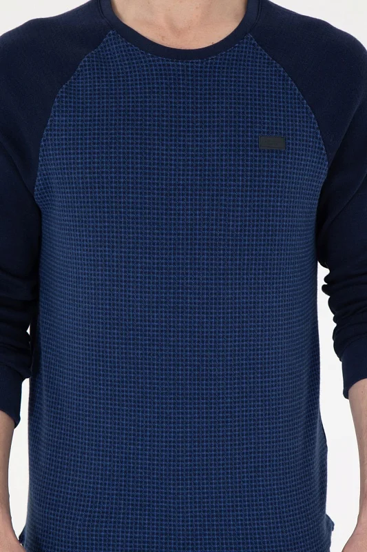 Свитшот трикотажный с узором - G081SZ0820NELSON Толстовка муж. (VR033, S)