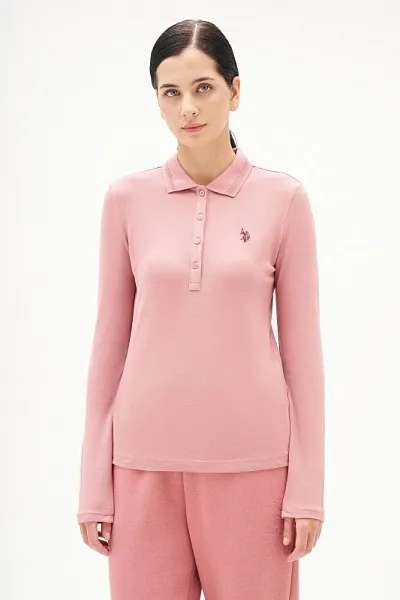 Поло с длинным рукавом из хлопка - G082SZ0820ART_TPG_SK025 Толстовка жен. (VR221, XS)