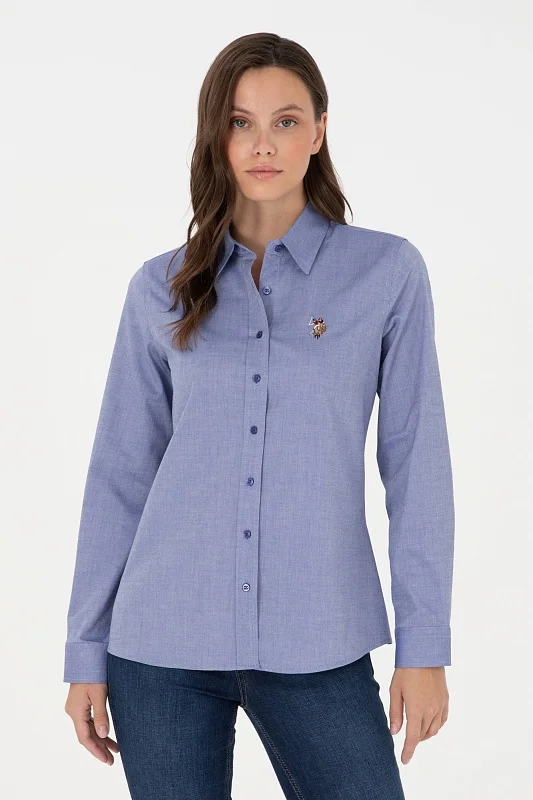 Рубашка из хлопка приталенная - G082SZ0040CRISCOLOR024K Сорочка жен. (VR212, 38)