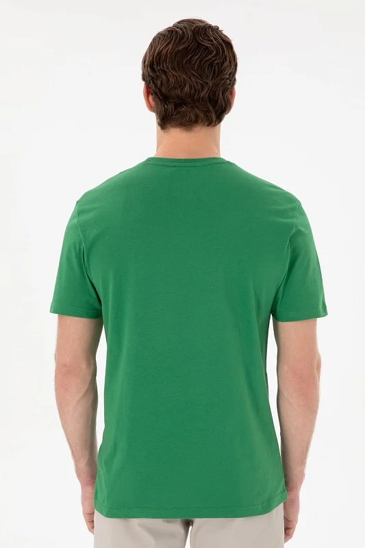 Футболка из хлопка с надписью - G081SZ0110GEARTIY025 Футболка муж. (VR054, L)