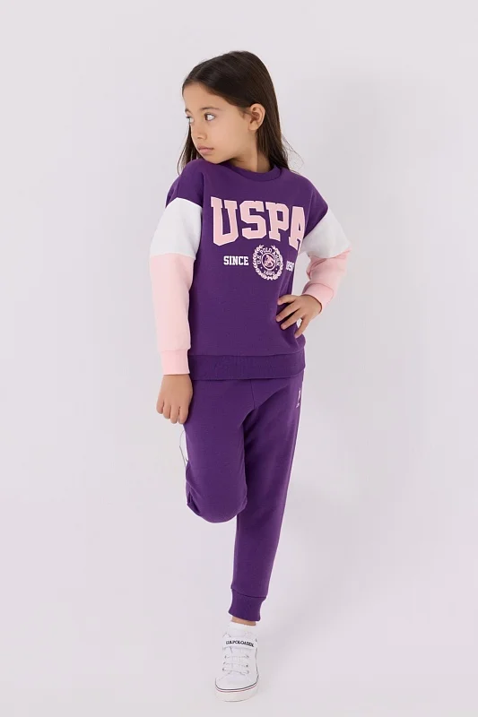 Свитшот и спортивные брюки для девочек - G084SZ0HF0US1973 Костюм дом. жен. детс. (VR038, 5)