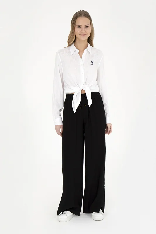 Брюки на кулиске с разрезами - G082SZ0780SAYNO Брюки жен. (VR046, 32)