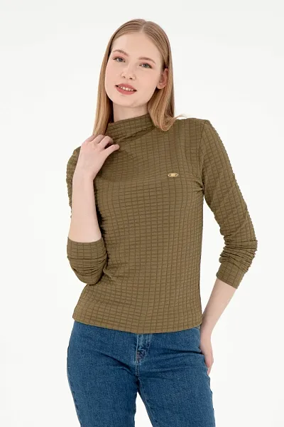 Водолазка с воротником-стойка - G082SZ0820RETUL Толстовка жен. (VR027, S)